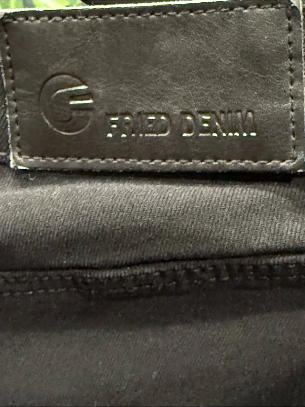 G Fried Denim Men's Black Dark Wash Slim Fit Stretch 5-Pocket Jeans 34x30